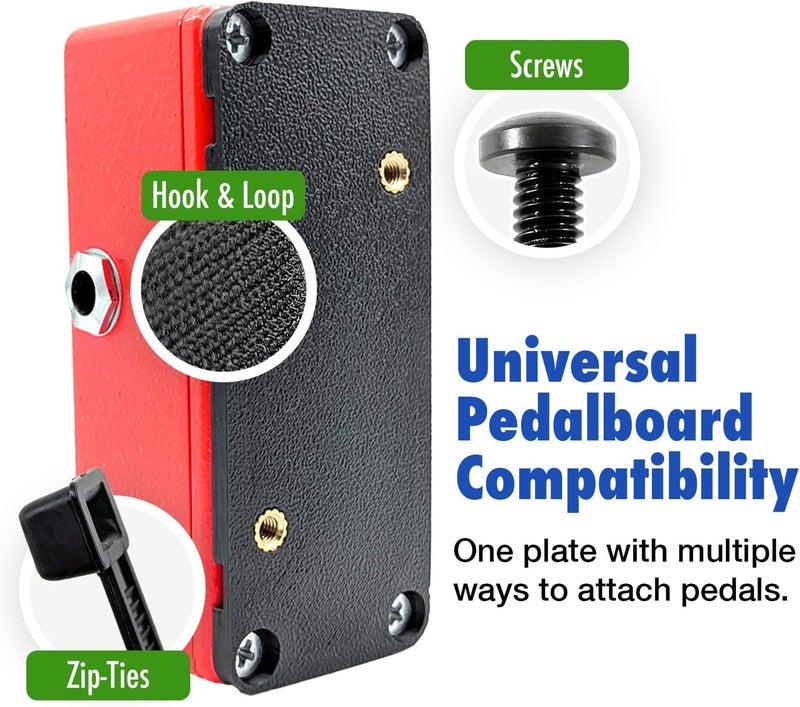 BoardMods Pedal Mounting Plate – Fits Select Guitar Effects Pedals – Universal Pedalboard Compatibility Including Temple Audio Templeboards, Hook and Loop, Zip-Ties (Neural DSP Quad Cortex) - Image 1